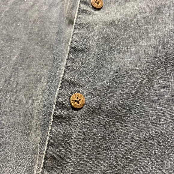Vintage Grey Big Dog Button-Up Short Sleeve - Picture 3 of 9